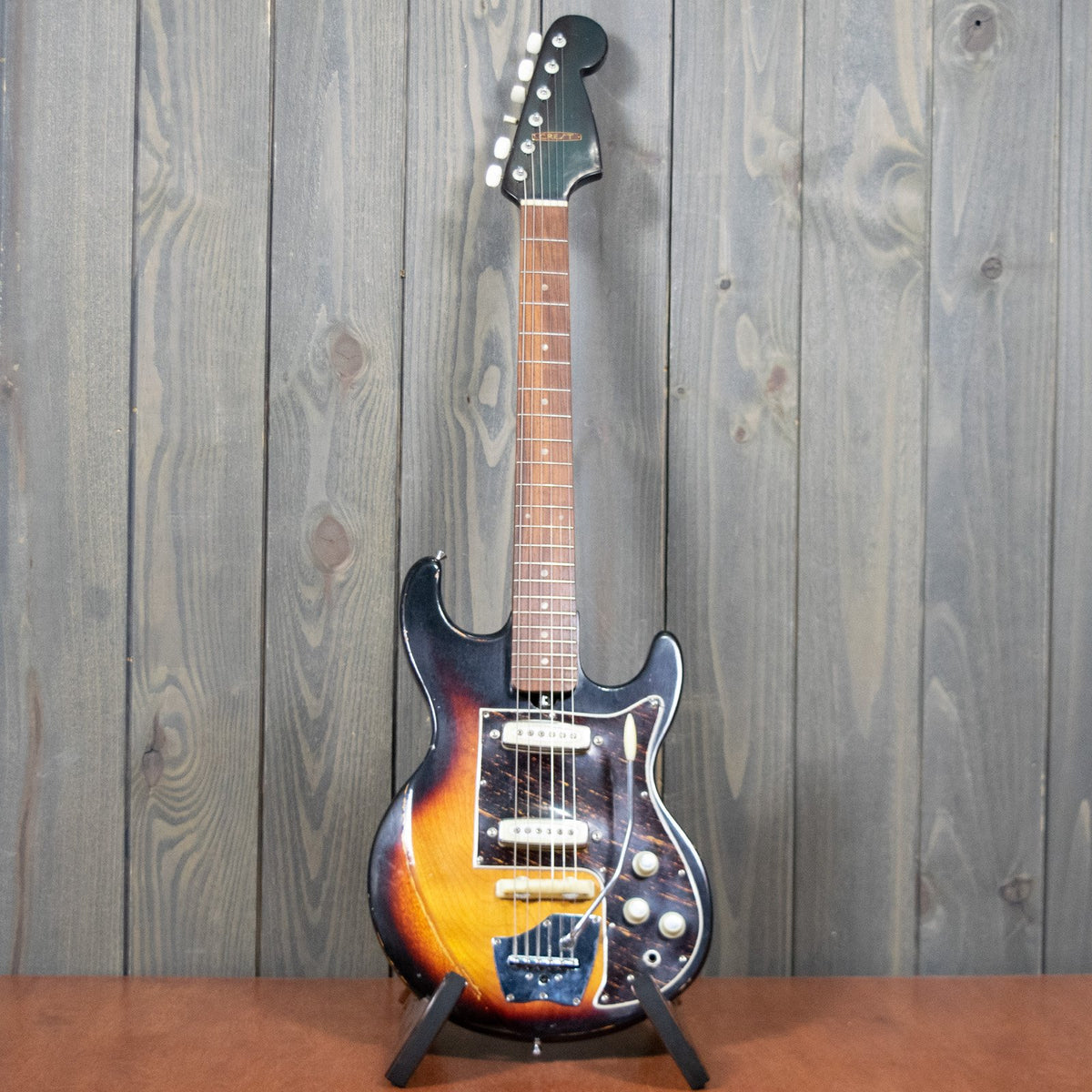 Crest/ Teisco Sunburst w/ Gig Bag (Vintage - 1960s)