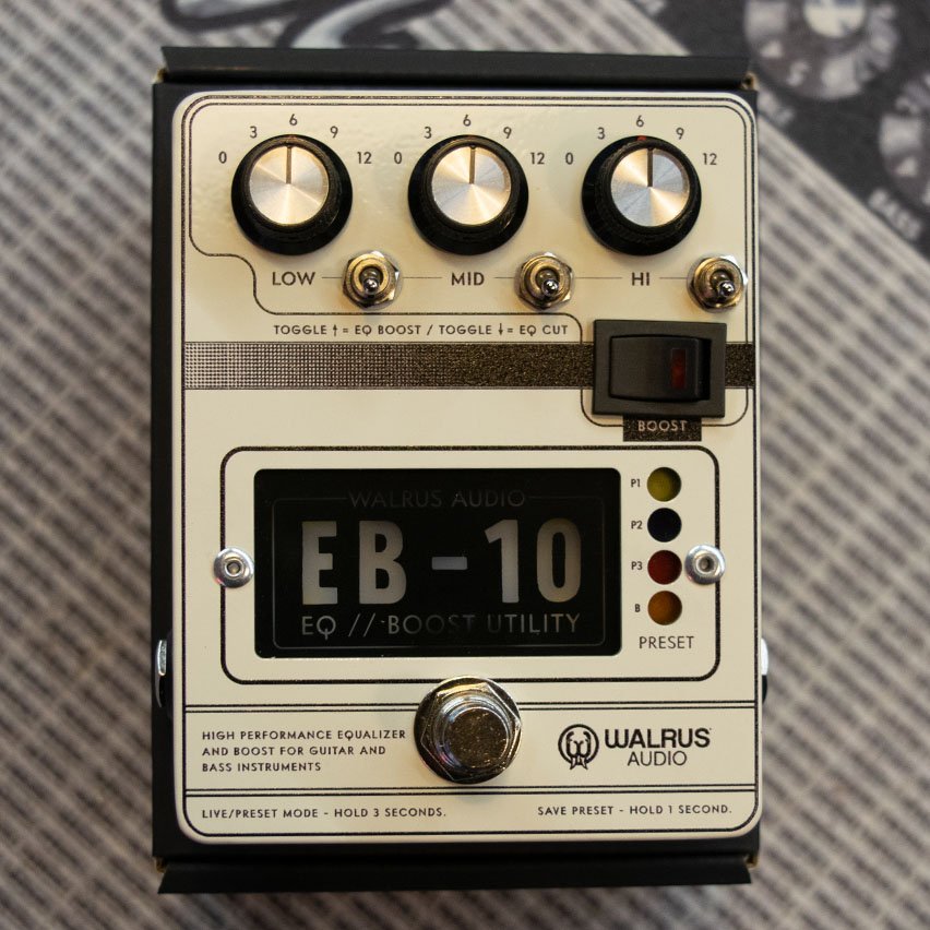 Walrus Audio EB-10 Preamp//EQ//Boost Cream