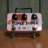 Used Zvex Super Duper 2 in 1 Hand Painted Myrold 2002 w/ Power Plate